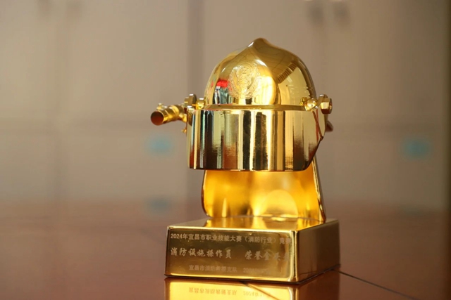 第一！股份公司鄢陽獲頒宜昌市消防設(shè)施操作員“榮譽(yù)金頭盔”(圖2)